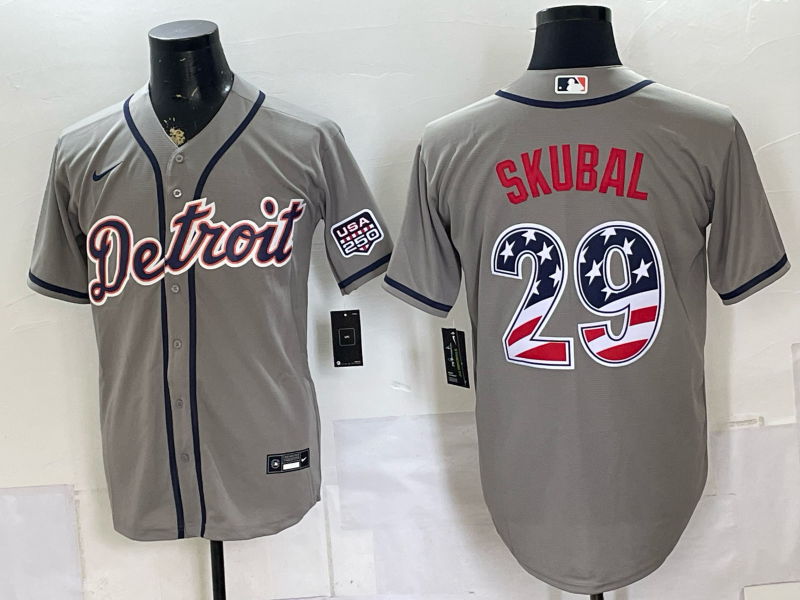 Men Detroit Tigers #29 Skubal grey Nike 2026 MLB Jersey 0715001